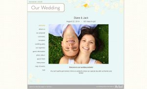 creating wedding website