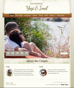 create wedding website