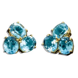 3-stone blue topaz earrings scully and scully