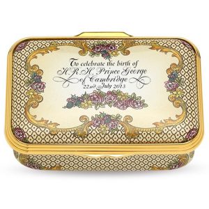 Halcyon Days The Royal Baby Limited Edition Enamel Box