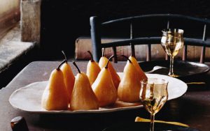 poached pears thanksgiving