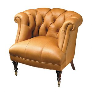 dockery chair leather library scully