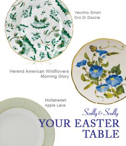 easter china porcelain table