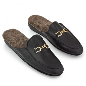 leather slippers for men