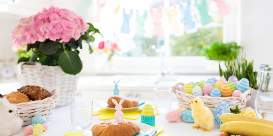 Decorating for Easter with Bunnies