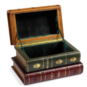 Leather Books Spines Box
